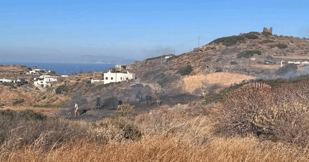 Local de acidente na Ilha de Sifnos, na Grécia. 18.agosto.2026 - undefined