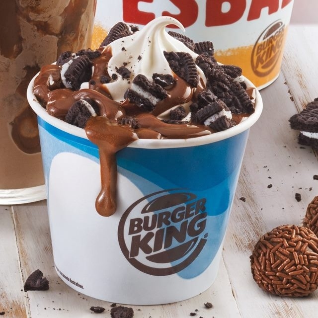 Burger King lança balde de sorvete Oreo de quase 1 litro