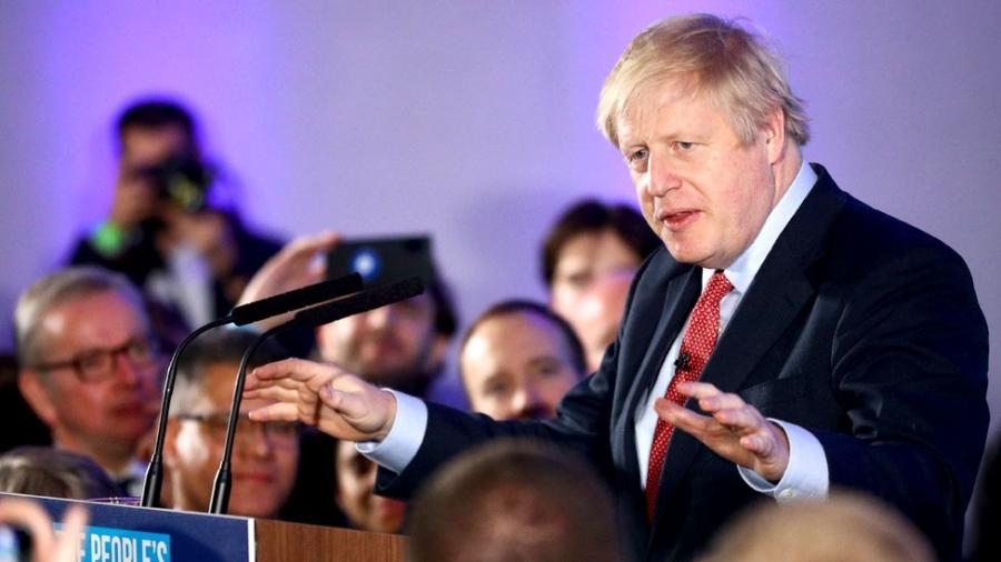 Primeiro-ministro, Boris Johnson, centrou sua campanha eleitoral em torno do Brexit - Reuters