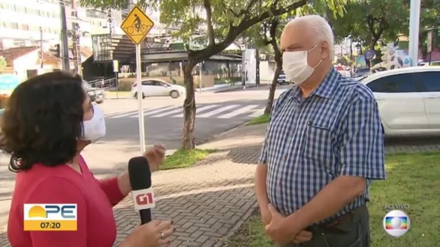Repórter Bianka Carvalho rebateu questionamento sobre eficácia do isolamento social - Reprodução/TV Globo