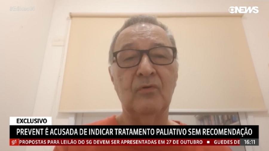 Familiares de advogado acusam Prevent Senior de oferecer tratamento paliativo para redução de custos - Reprodução/GloboNews