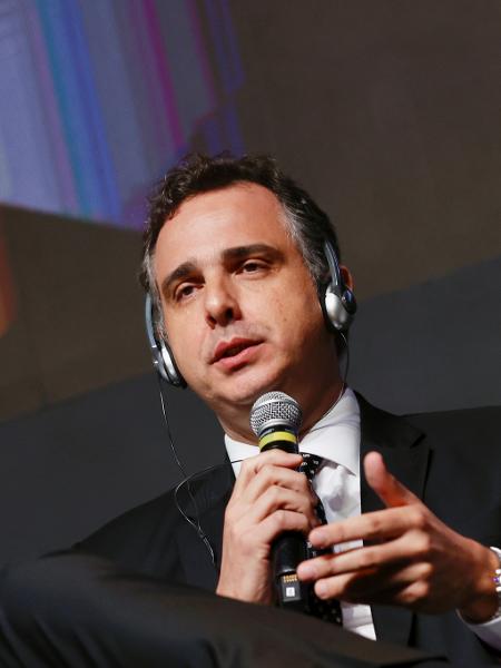 O presidente do Senado, Rodrigo Pacheco, durante evento Expert XP, em São Paulo - Mariana Pekin