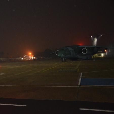 Antes de ter voos suspensos, aeroporto foi usado ontem à noite como apoio para ações emergenciais do estado de São Paulo e das Forças Armadas - Rede VOA - 24.ago.2024/Divulgação