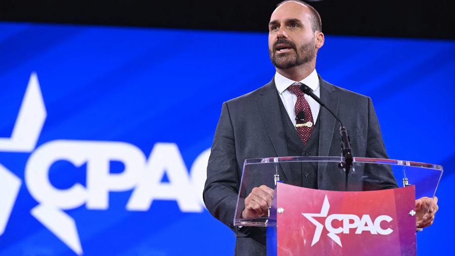 Deputado Eduardo Bolsonaro discursa na CPAC, Conferência da Ação Política Conservadora Deputado Eduardo Bolsonaro discursa na CPAC, Conferência da Ação Política Conservadora