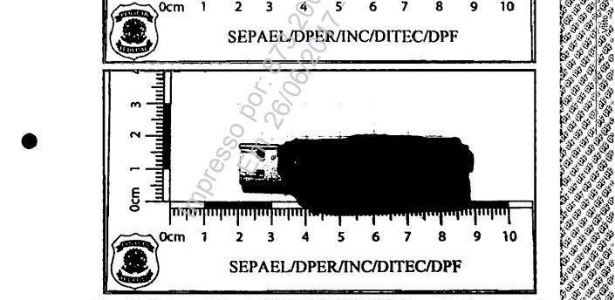 Imagem da PF mostra o gravador utilizado por Joesley para grampear Temer - Reprodução/Polícia Federal
