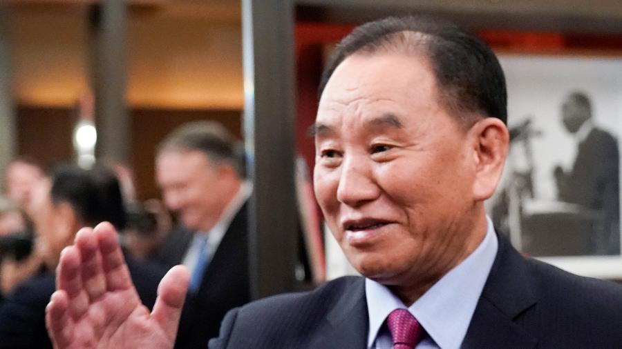 18.jan.2019 - Kim Yong Chol, braço direito do líder da Coréia do Norte, Kim Jong-un  e um dos principais negociadores do país com os Estados Unidos - Joshua Roberts/Reuters