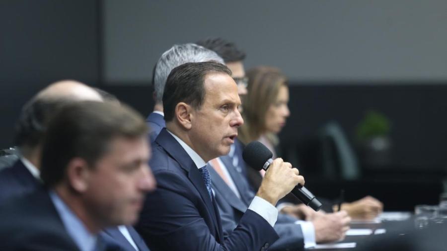 3.set.2019 - O governador João Doria concede entrevista coletiva em São Paulo - Divulgação/Secom/Governo de São Paulo