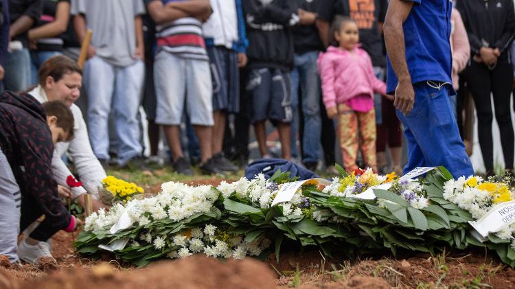 Denys Henrique Quirino da Silva, 16, foi sepultado no Nova Cachoeirinha em dezembro de 2019 - Danilo Verpa/Folhapress - Danilo Verpa/Folhapress