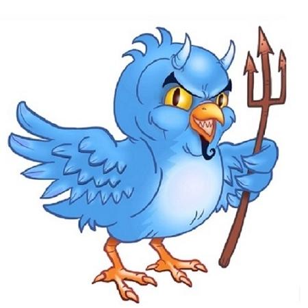 Quando o passarinho resolve dar o pio do capeta, o Twitter pode excluir a postagem em nome da segurança - Reprodução