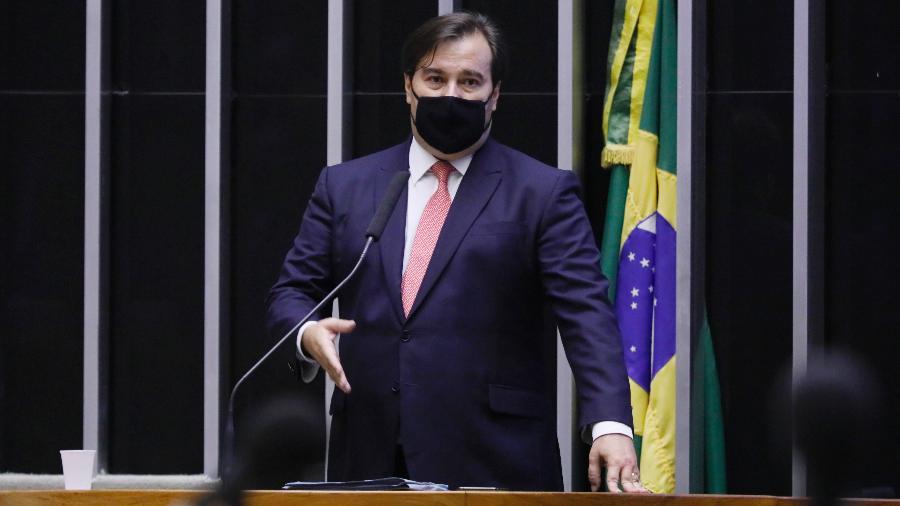 O presidente da Câmara dos Deputados, Rodrigo Maia (DEM-RJ), em sessão do Congresso - Najara Araújo/Câmara dos Deputados