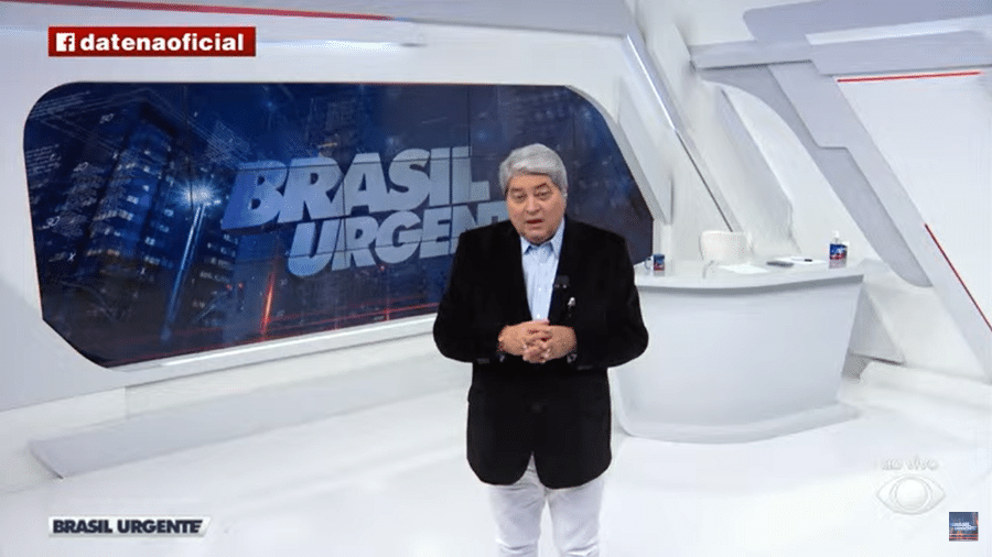 Para Justiça Eleitoral, apresentador fez campanha eleitoral antecipada nas redes sociais e durante programa "Brasil Urgente" - Reprodução/YouTube