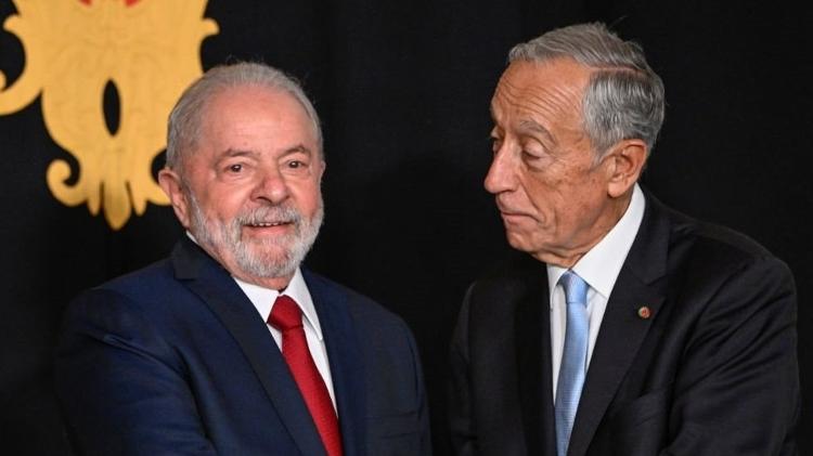 Lula and Marcelo Rebelo de Sousa in Lisbon in November - Getty Images - Getty Images