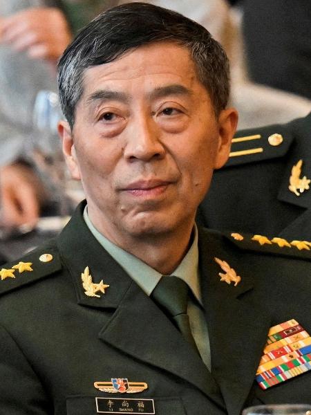 Li Shangfu, agora ex-ministro da Defesa da China, em Cingapura