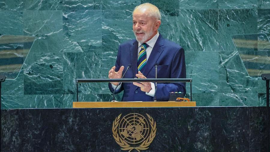 24.set.2024 - Presidente Lula faz o discurso de abertura da Assembleia Geral da ONU, em Nova York