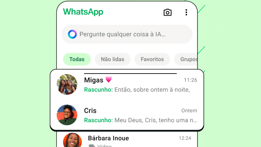 Recurso está disponível para IOS e Android  - Reprodução / WhatsApp 