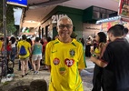 Demonstrators in Rio wear Brazil’s green and yellow at democracy event