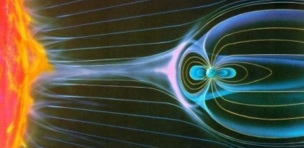 Campo magnético da Terra, impede que partículas solares cheguem ao planeta - Nasa