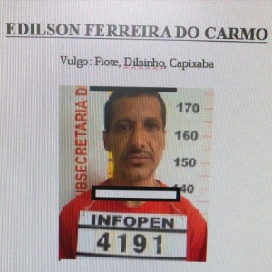 Edílson Ferreira do Carmo, apontado como integrante do Comando Vermelho - Reprodução/Seap MG
