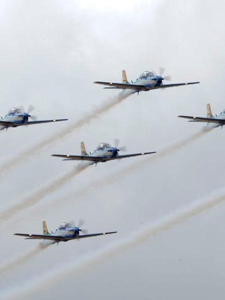 A Esquadrilha da Fumaça participa no Desfile de 7 de Setembro, em Brasília - Rodrigues Pozzebom/Agência Brasil 