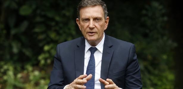 Prefeito Marcelo Crivella no jardim do Palácio da Cidade, sede da Prefeitura do Rio