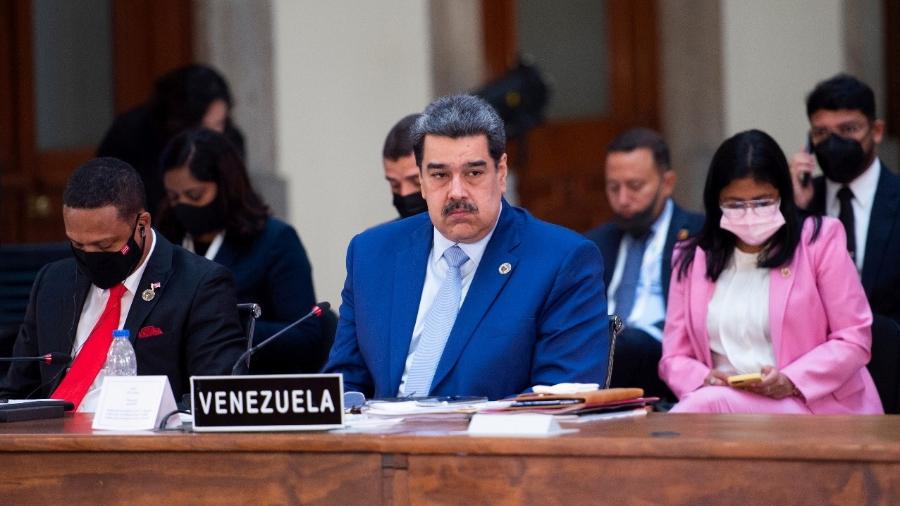 Em foto de 2021, o presidente venezuelano, Nicolás Maduro, durante a VI cúpula da Comunidade de Estados Latino-Americanos e Caribenhos (Celac), que aconteceu na Cidade do México