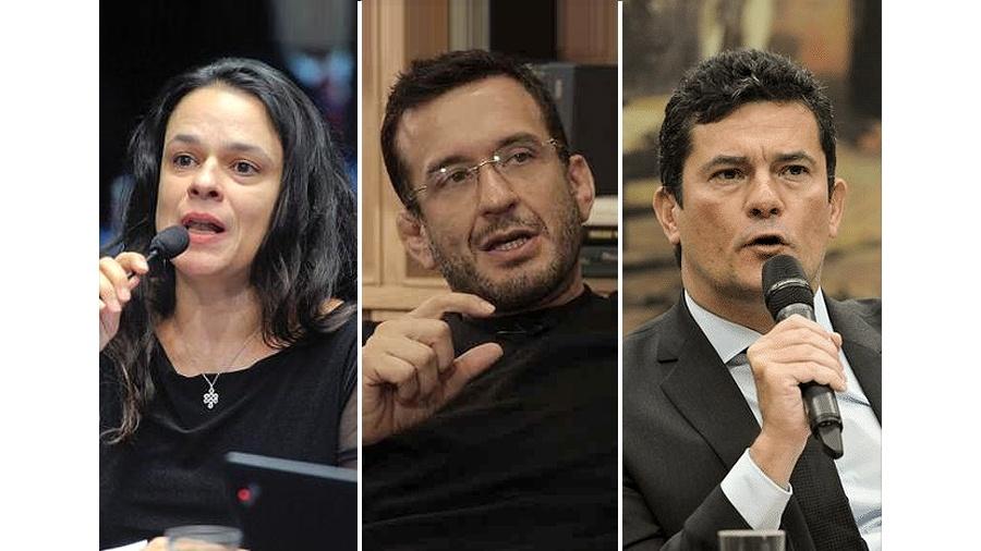 Janaína Paschoal, Arthur Mário Pinheiro e Sergio Moro são candidatos que declararam dinheiro em contas no exterior - Arte/UOL