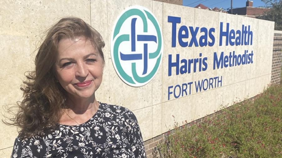 April Boudreau descobriu câncer no pulmão e foi curada no mesmo dia - Divulgação/Texas Health Harris Meth