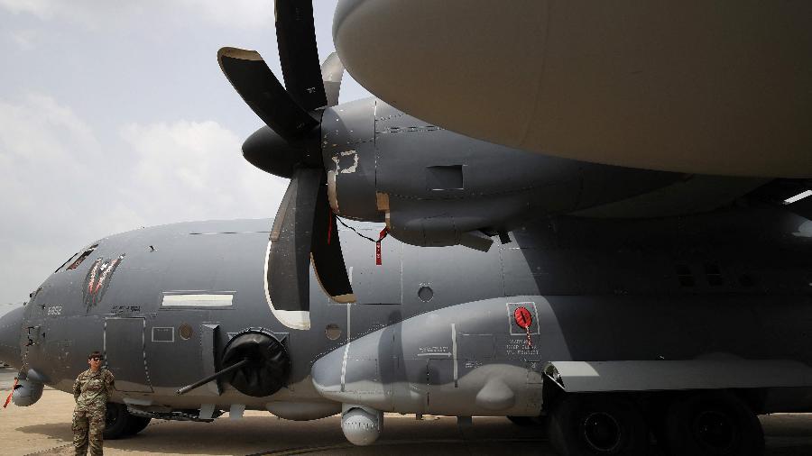  AC-130J na base aérea de Osan em Pyeongtaek