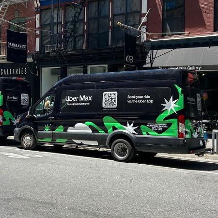 Uber Max, serviço de locação de vans