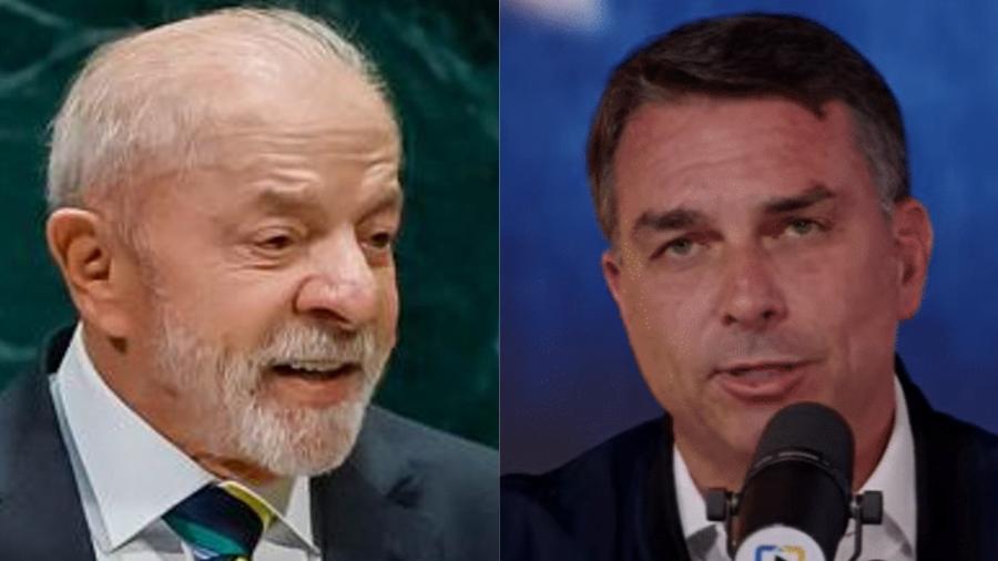 Lula (PT) e Flávio Bolsonaro (PL) disputam pela Presidência da República