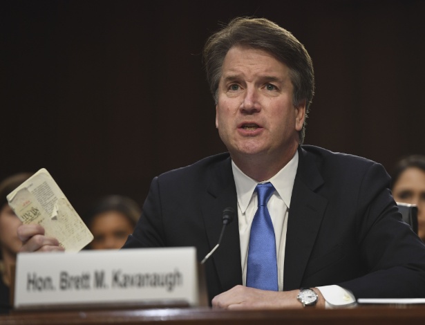 5.set.2018 - Brett Kavanaugh nega todas as acusações de assédio sexual - Saul Loeb/AFP
