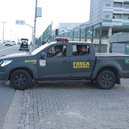 Agentes da Força Nacional no Centro de Formação Olímpica (CFO) em Fortaleza (CE) - KLEBER GONÇALVES/ ESTADÃO CONTEÚDO