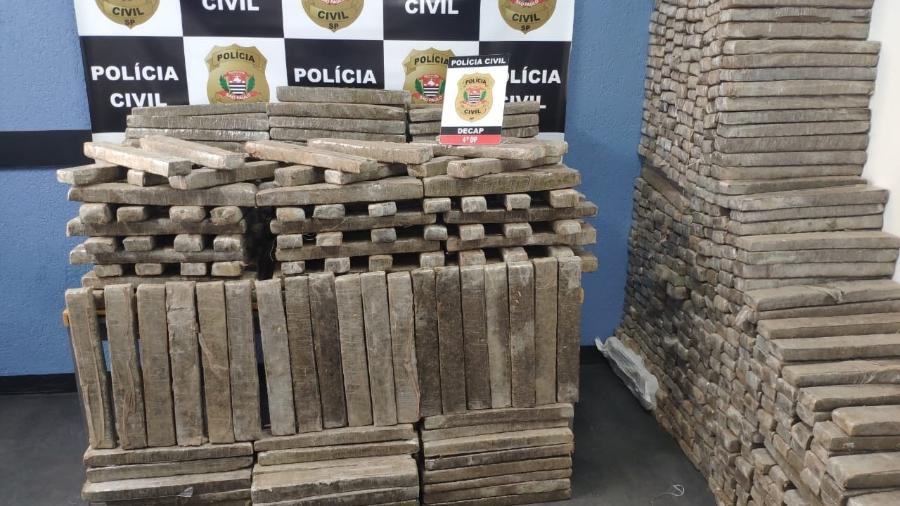 Polícia Civil apreende 802 tabletes de maconha na capital paulista - Divulgação/Polícia Civil