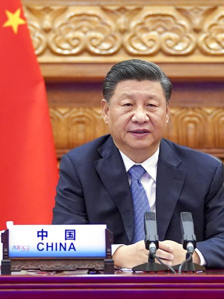 O presidente chinês, Xi Jinping, participa de econtro dos Brics no último dia 17 - Li Xueren/Xinhua