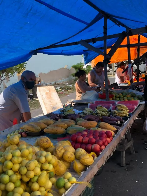 Entrei na Feira da Fruta