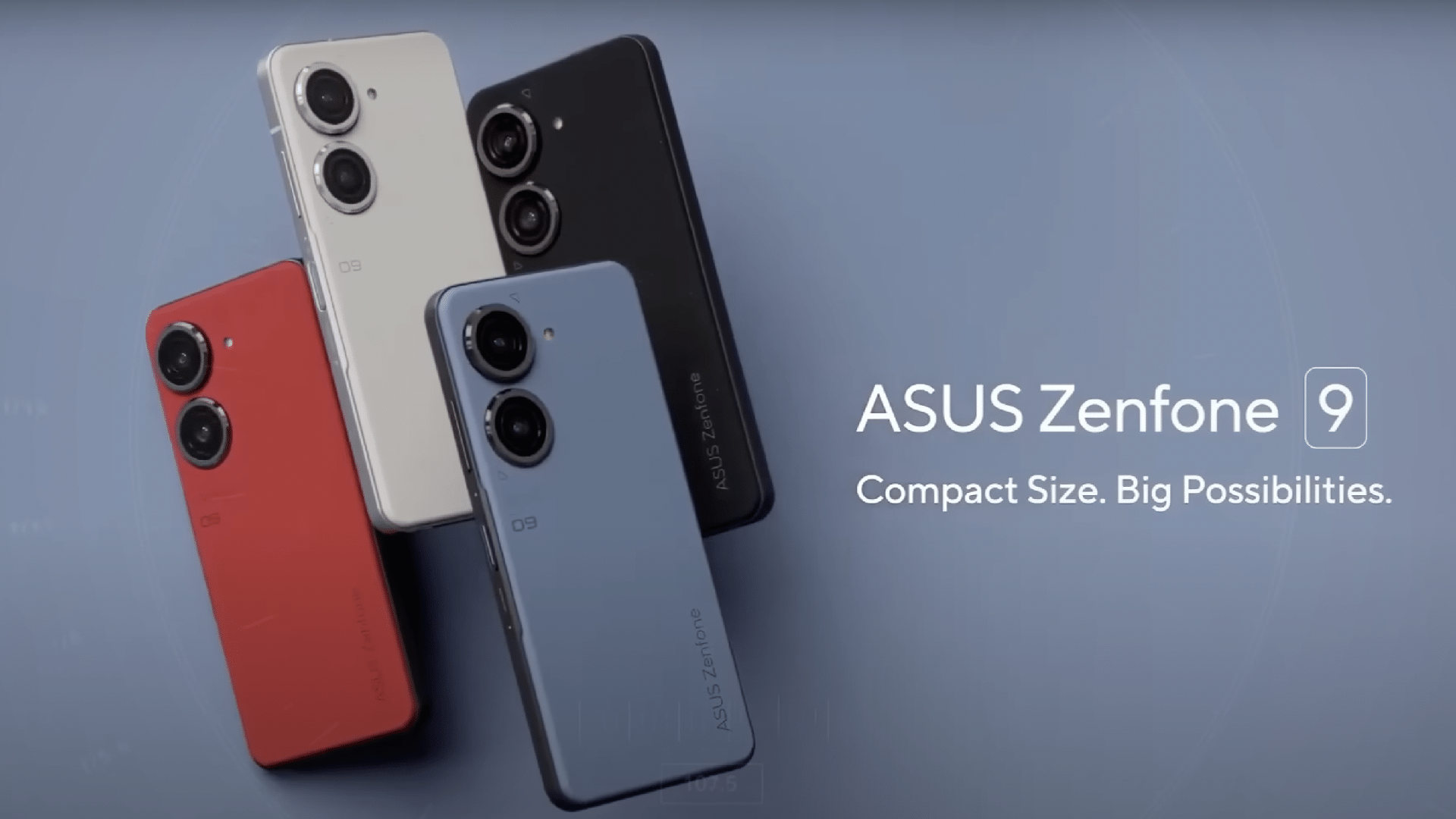 Imagem vazada de vídeo promocional mostra possíveis cores do Zenfone 9, da Asus - Reprodução/YouTube - Reprodução/YouTube