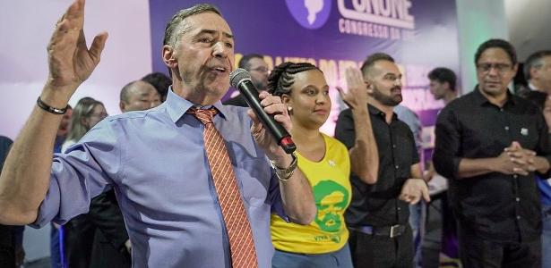 Luís Roberto Barroso, no evento da UNE em que falou