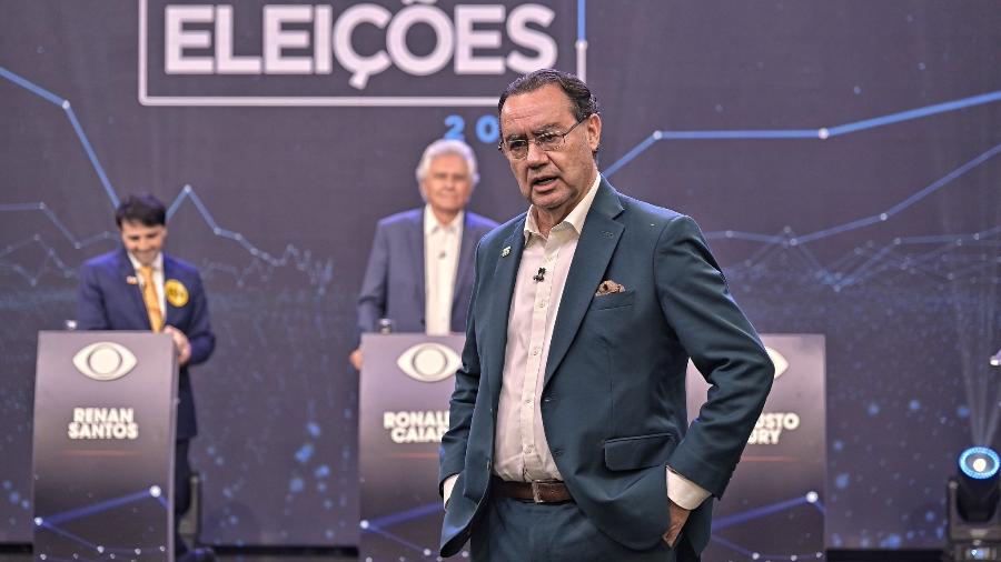 Imagem ilustrativa sobre Lula e Flávio Bolsonaro vencem debate na Band sem aparecer, Record exibe entrevista em tempo real