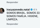 Secretária de Cultura de Natal pede voto em Flávio por 'higiene, limpeza'