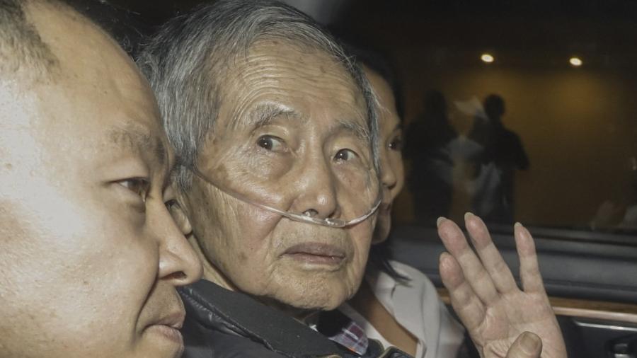 O ex-ditador do Peru, Alberto Fujimori, em foto de 6 de dezembro de 2023