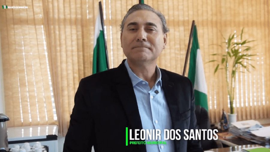 Prefeito Leonir dos Santos de Boa Vista da Aparecida - Reprodução