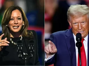 Kamala e Trump pedem para que eleitores permaneçam nas filas para votação