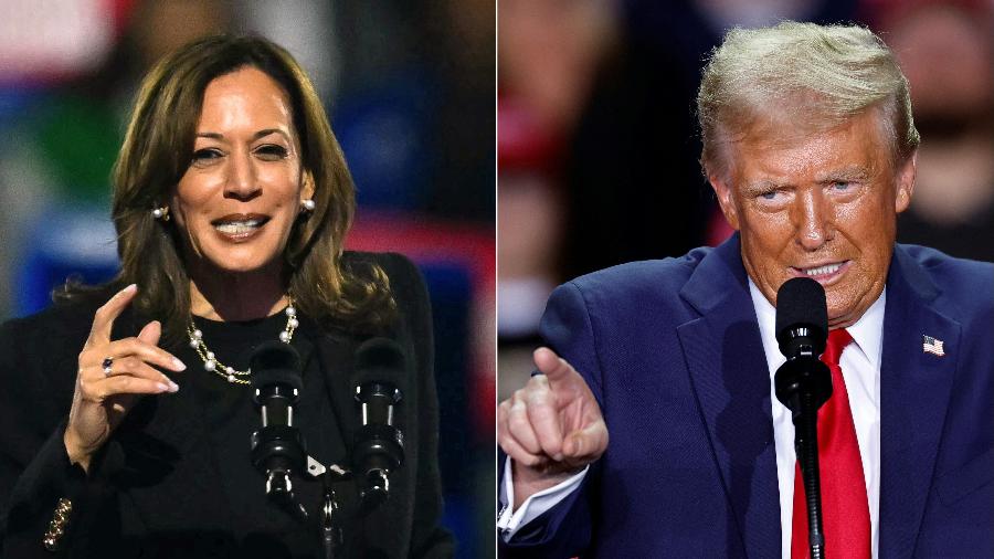 Kamala Harris e Donald Trump