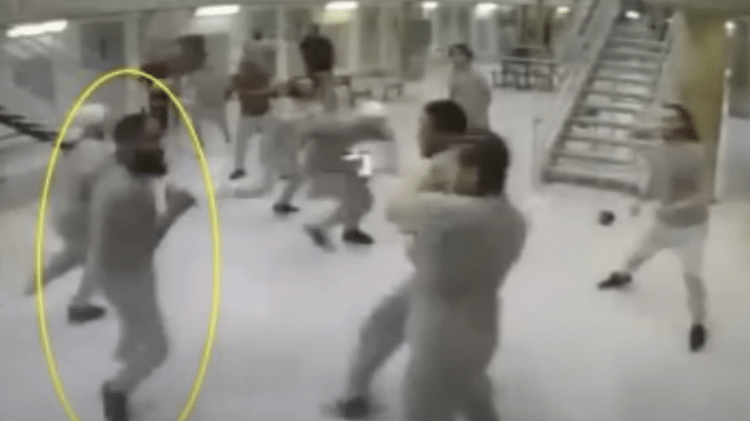 Câmeras de segurança flagram uma das brigas que ocorreram no MDC