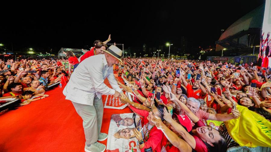 Lula em evento de campanha em Natal Lula em evento de campanha em Natal