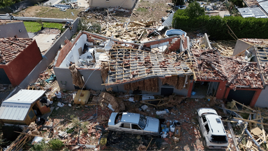 Tornado raro deixa dezenas de feridos e desabrigados no sul da França