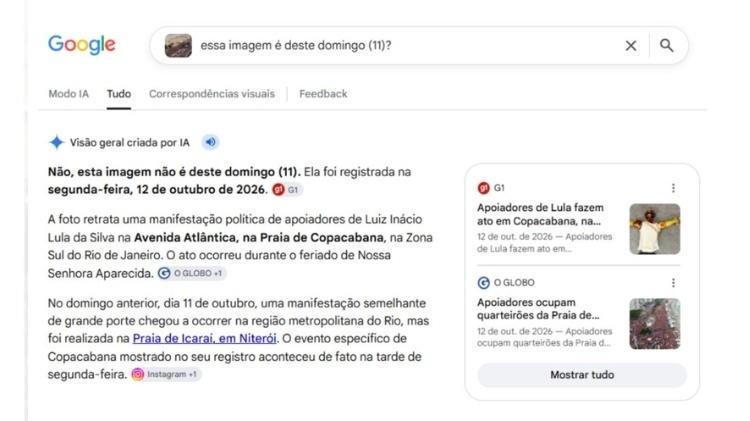 Resultado da busca reversa realizada no Google Resultado da busca reversa realizada no Google