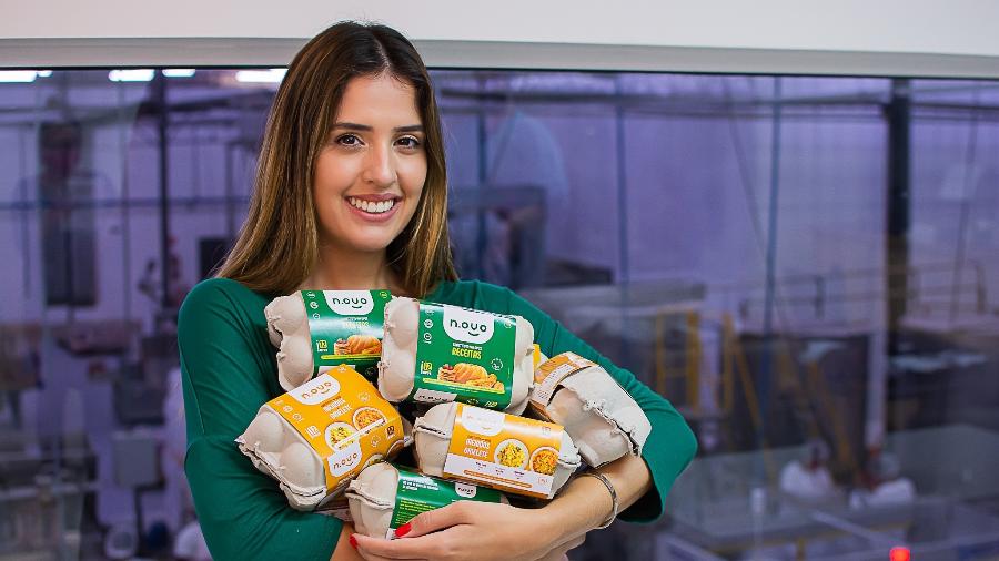 Amanda Pinto é fundadora do N.ovo, que produz alimentos à base de plantas, incluindo ovos veganos em pó - Divulgação