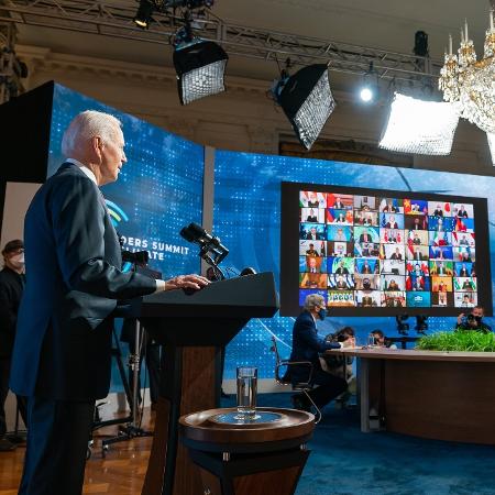 Joe Biden durante inauguração da cúpula virtual sobre o clima - White House