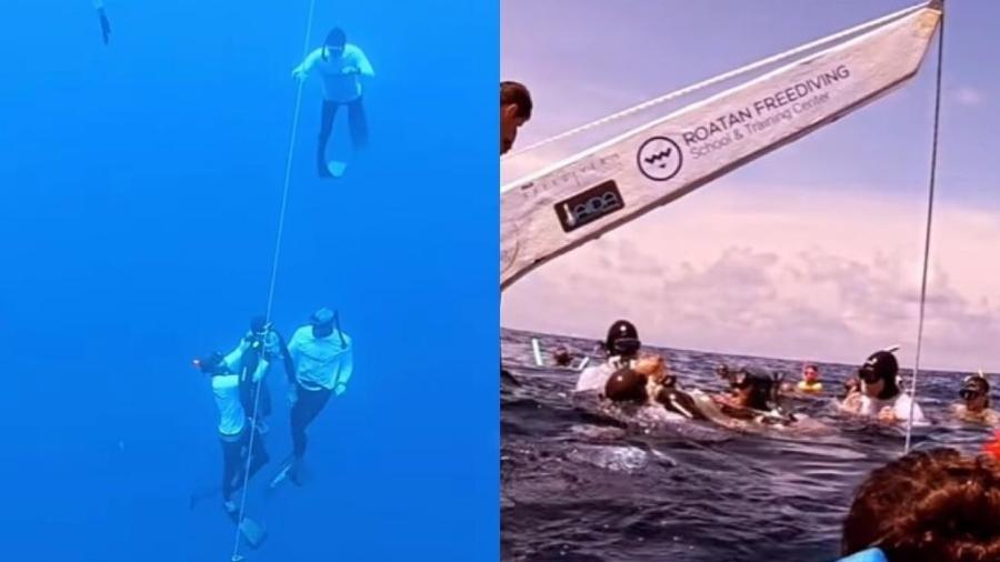 Mergulhador perdeu consciência a 125 metros de profundidade, quando tentava bater recorde mundial - Miguel Lozano/Reprodução de Instagram
